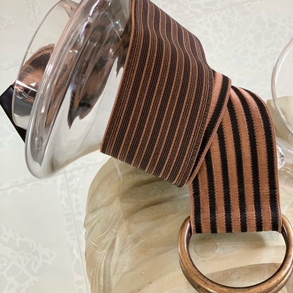 SUZI ROHER Striped Stretch Belt NWOT main image 2